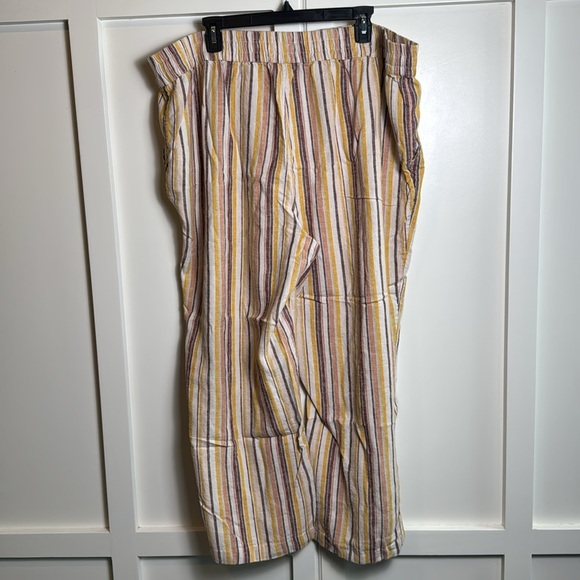 Naturals denim&co linen blend striped pants - Picture 5 of 13
